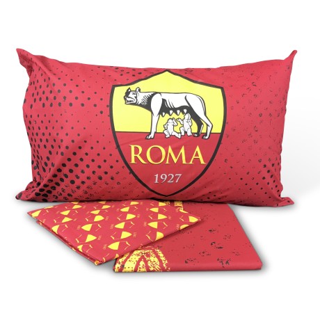 COMPLETO LENZUOLO ROMA CALCIO 1 PIAZZA SINGOLO ORIGINALE 2