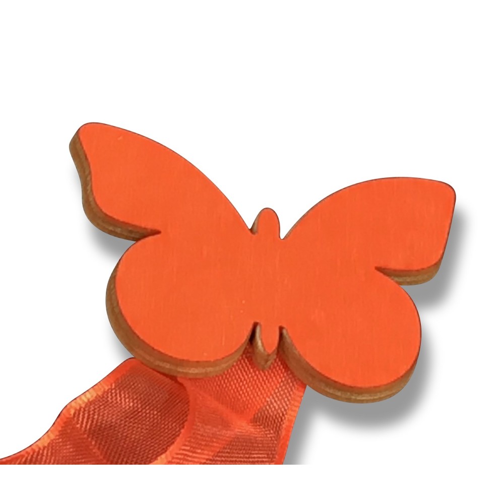MAGNET GARDINENSTOPPER ORANGE SCHMETTERLING VORHANG MAGNETE GARDINENSTOPPER