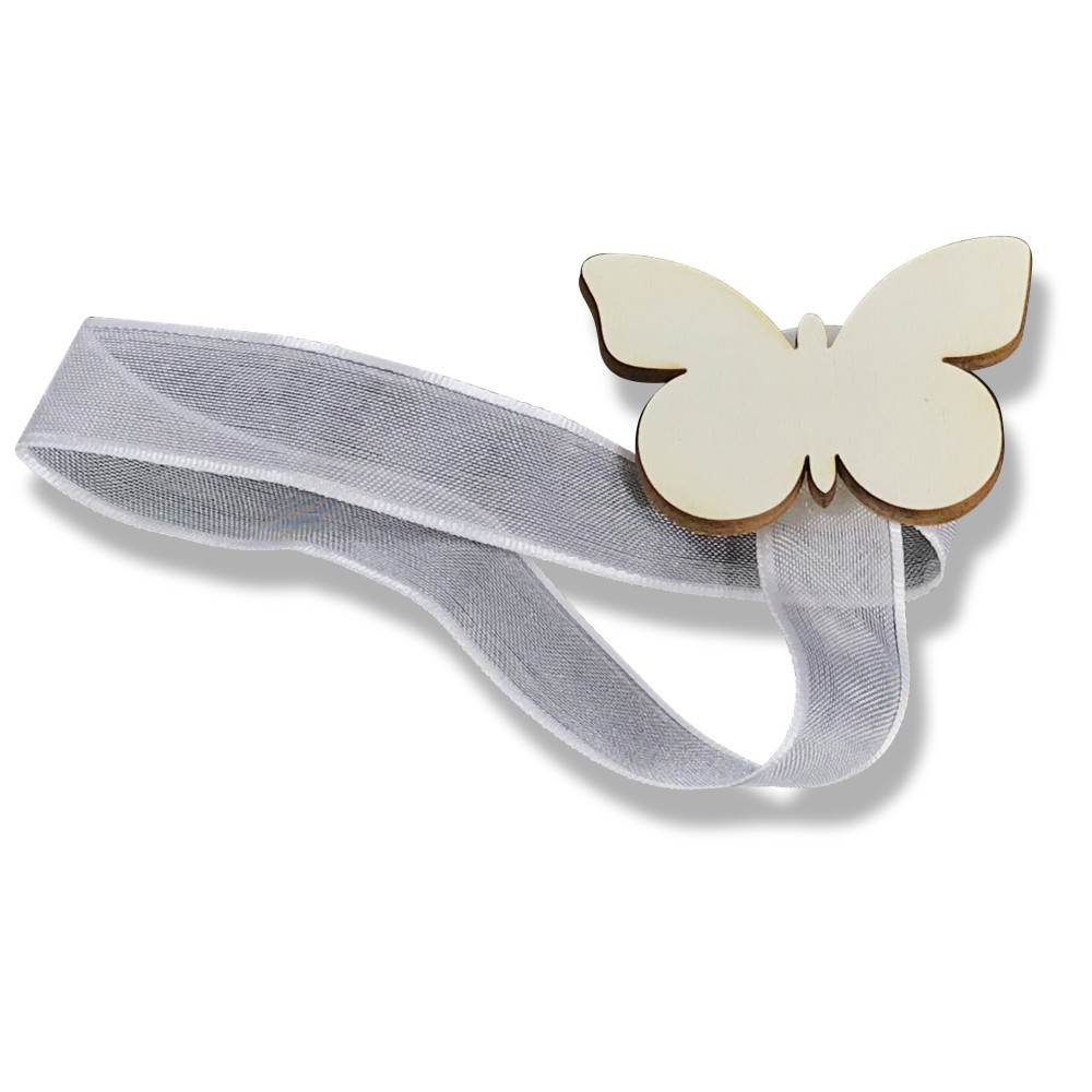 MAGNET GARDINENSTOPPER SCHMETTERLING MILCH WEISSE MAGNETE FÜR GARDINENSTOPPER