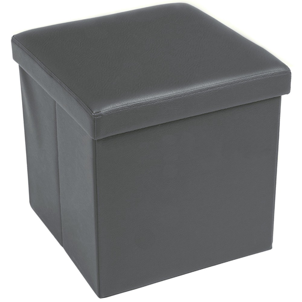 EDDY UNITA GREY FOOTREST STORAGE POUF