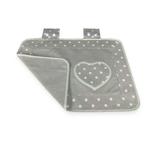 OVEN COVER OVEN COVER IN WHITE POLKA DOT FABRIC