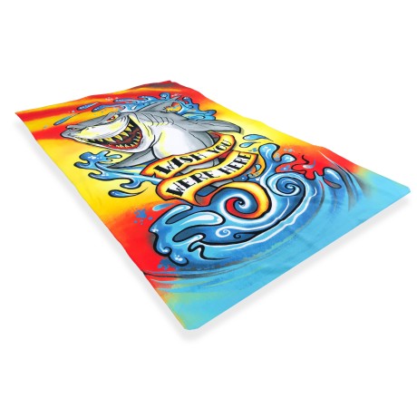SERVIETTE de plage PHOTO MICROSPUGNA GRANDE taille, le cm. 90x160 SOUHAITE que VOUS ÉTIEZ 2