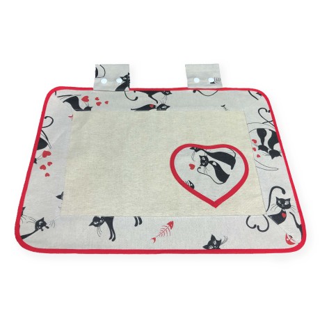 OVEN COVER OVEN COVER IN BLACK CAT FABRIC