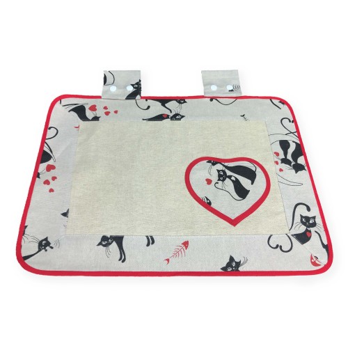 OVEN COVER OVEN COVER IN BLACK CAT FABRIC