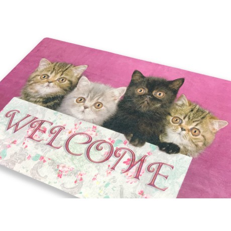 TAPPETO ZERBINO DIGITAL WELCOME CM.40X60 GATTI GATTINI 2