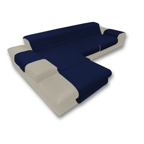 SOFA COVER ITALIA THE SOFA PROTECTOR WITH QUILTED PENINSULA PLAIN BLUE