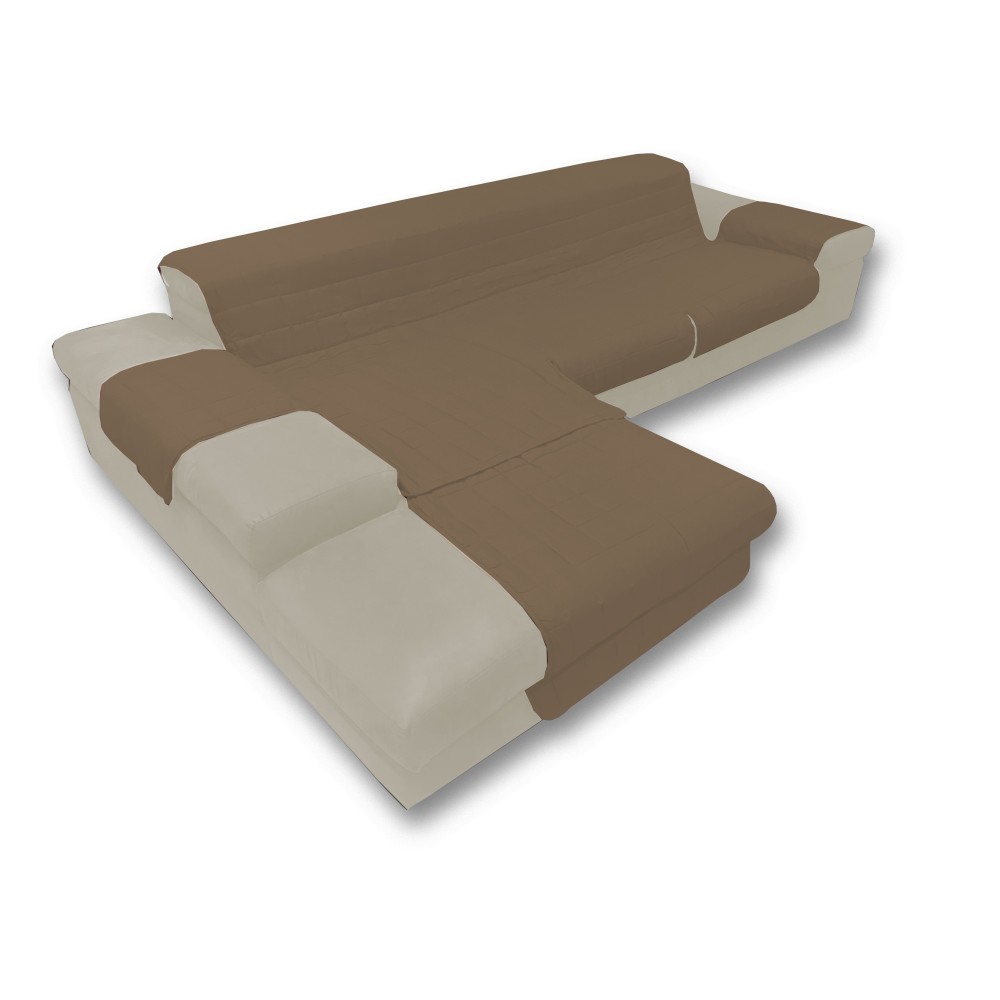 SOFA COVER ITALIA IL SALVADIVANO WITH QUILTED PENINSULA DOVE GREY