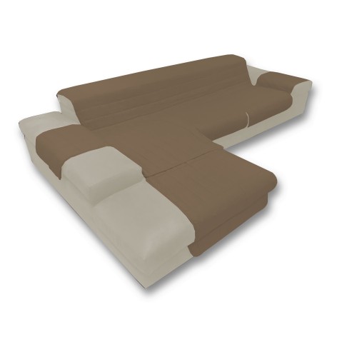 SOFA COVER ITALIA IL SALVADIVANO WITH QUILTED PENINSULA DOVE GREY