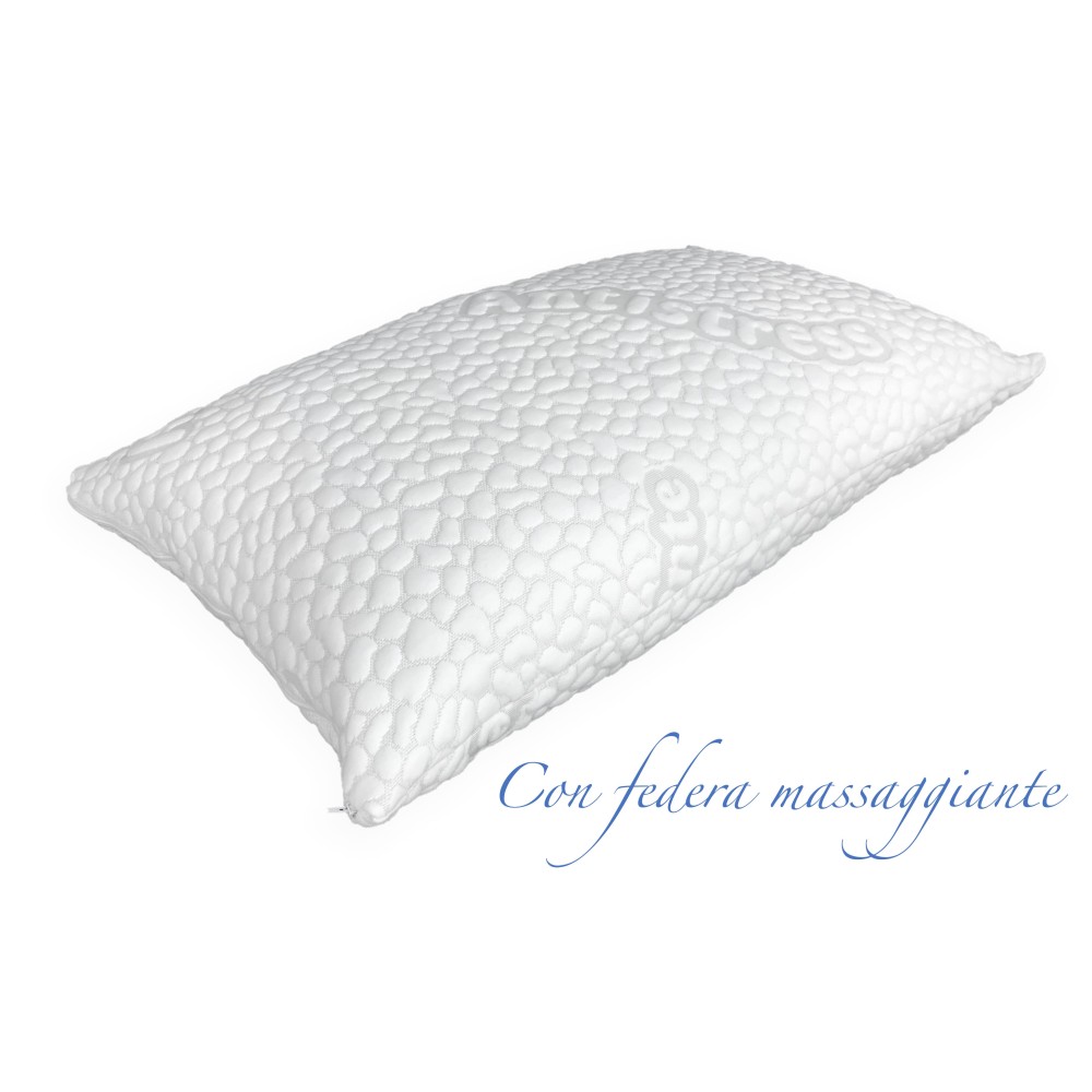 DAUNEX GOOSE ISSIMO FEATHER FEATHER PILLOW WITH TEXFAMILY MASSAGING PILLOWCASE