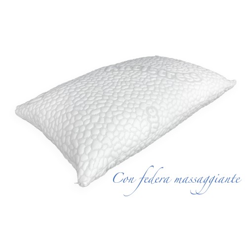 DAUNEX GOOSE ISSIMO FEATHER FEATHER PILLOW WITH TEXFAMILY MASSAGING PILLOWCASE