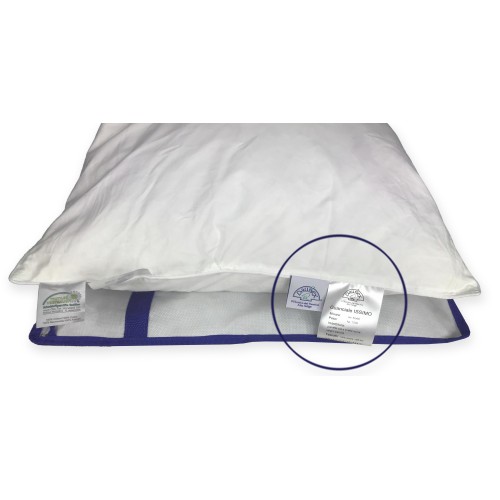 DAUNEX GOOSE ISSIMO FEATHER FEATHER PILLOW WITH TEXFAMILY MASSAGING PILLOWCASE