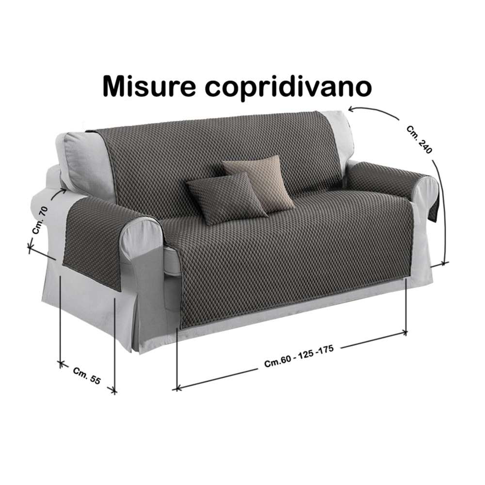 TR SOFA COVER BUBBLES DOVE GREY SOFA PROTECTOR WITH MASSAGING EFFECT NO IRONING
