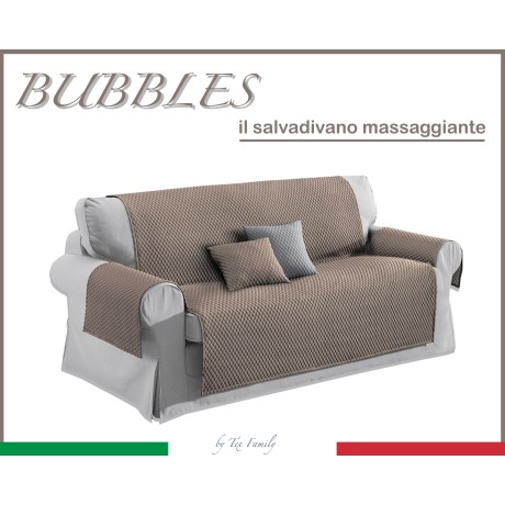 BG SOFA COVER BUBBLES BEIGE SOFA PROTECTOR WITH MASSAGING EFFECT NO IRON