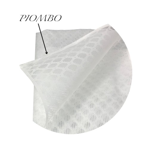 MESH-VORHANG MIT DIAMANT-MOSKITONETZ FÜR DEN AUSSENBEREICH BREITE LEINE Cm. 200 PLAIN WHITE