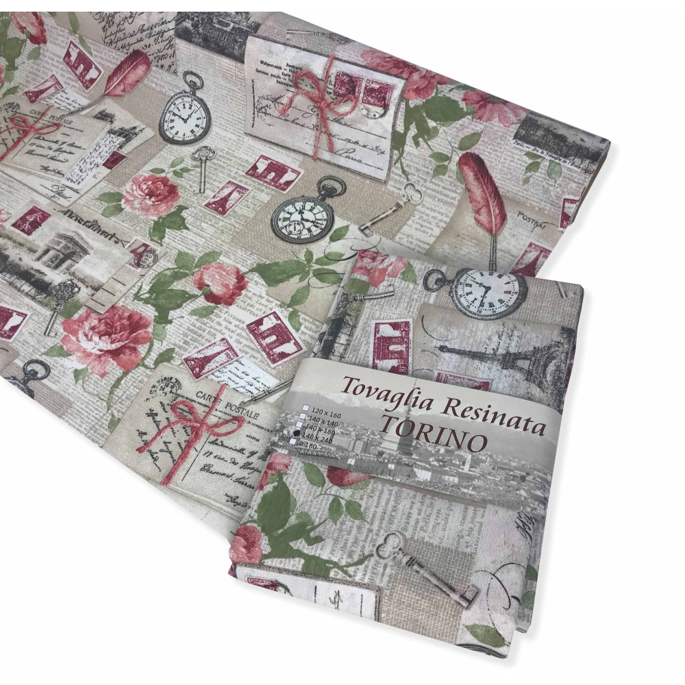 MANTEL RESINADO RESISTENTE A LAS MANCHAS TORINO SHABBY PINK