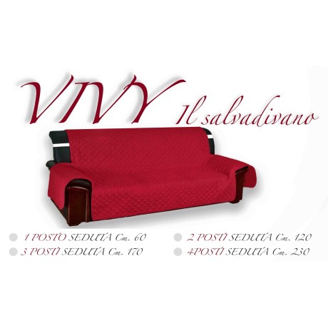 SOFABEZUG BX SOFA PROTECTOR VIVY GESTEPPTES GLATTES OBERTEIL ROT-BORDEAUX