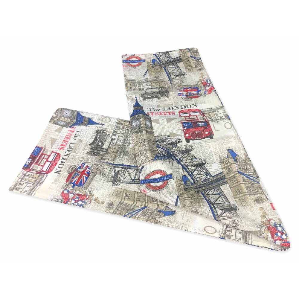 TOWEL FURNISHING COVER GRAN SCARF BEDSPREAD SOFA COVER FABRIC LONETA LONDON ENGLISH NEW18