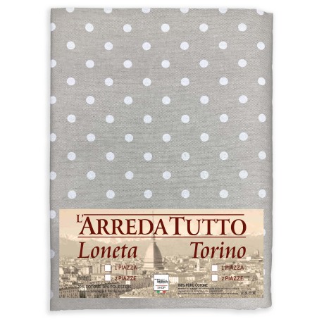 HANDTUCH HANDTUCH COPRITUTTO GRAN SCHAL TAGESDECKE SOFABEZUG STOFF MIROS POLKA DOTS WEISS