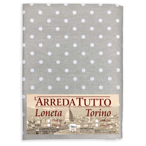 TOWEL TOWEL COPRITUTTO GRAN SCARF BEDSPREAD SOFA COVER FABRIC MIROS POLKA DOTS WHITE