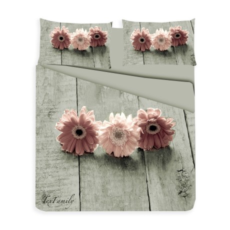 PINK GERBERA PHOTO IMA.TEX DUVET COVER