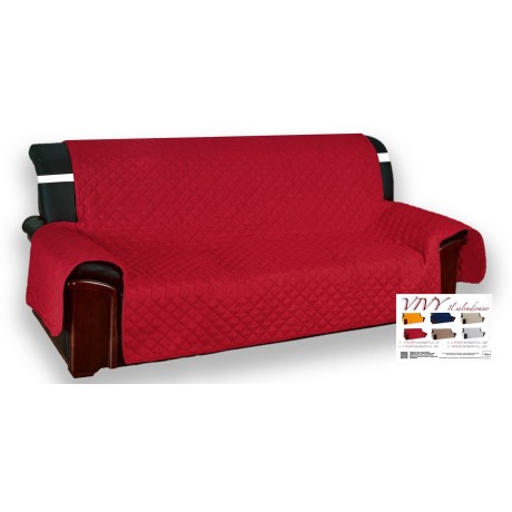 SOFA COVER BX SOFA PROTECTOR VIVY QUILTED SMOOTH TOP RED-BORDEAUX 2