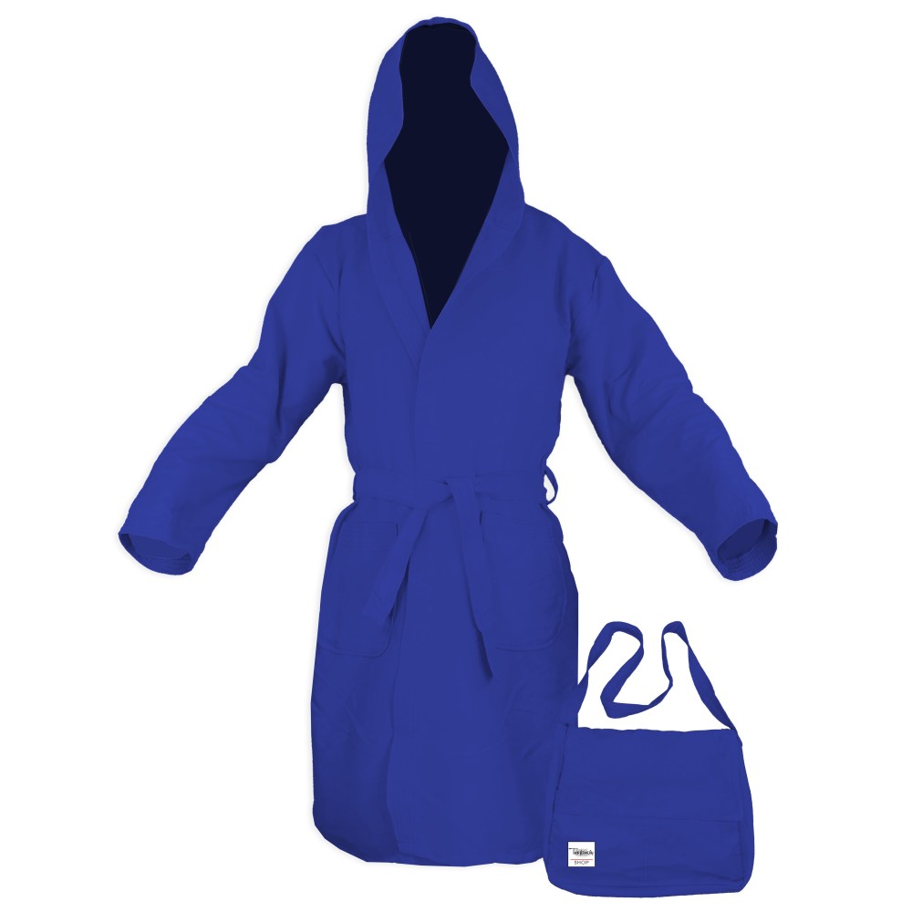 ROBE TECHNIQUE DE MICROFIBRE BLEUE