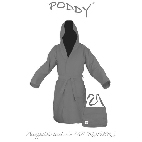 ALBORNOZ TÉCNICO PODDY DE MICROFIBRA GRIS