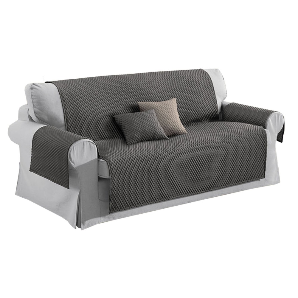 FUNDA DE SOFÁ TR BUBBLES PROTECTOR DE SOFÁ GRIS PALOMA CON EFECTO MASAJE SIN PLANCHAR