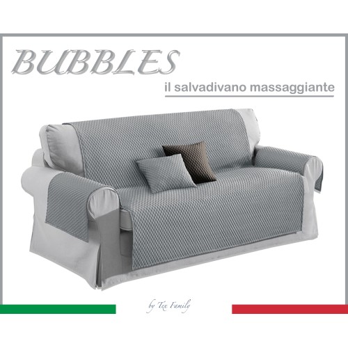 SOFABEZUG GR BUBBLES HELLGRAUER SOFASCHUTZ MIT MASSAGEEFFEKT KEIN BÜGELN