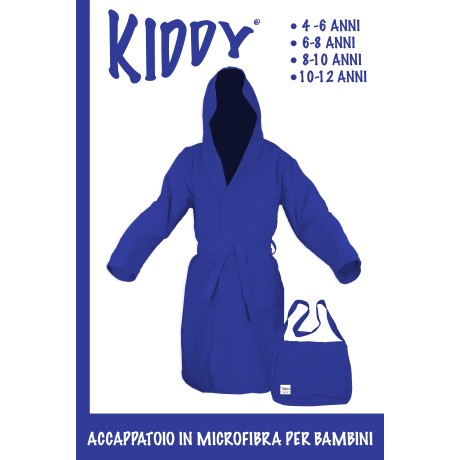 ALBORNOZ TÉCNICO KIDDY BOY BOY EN MICROFIBRA AZUL CLARO