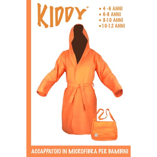 ALBORNOZ TÉCNICO KIDDY NIÑO PARA NIÑO Y NIÑA EN MICROFIBRA NARANJA