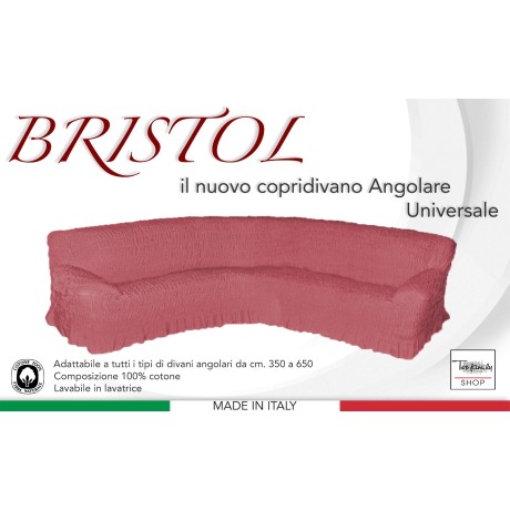 COPRIDIVANO ANGOLARE UNIVERSALE BRISTOL ROSA UNITO 2