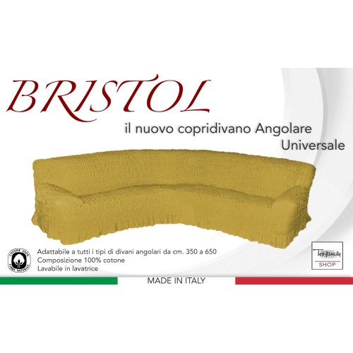 FUNDA DE SOFÁ ESQUINERA UNIVERSAL BRISTOL SOLID OCRE