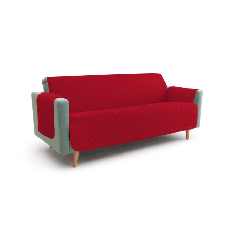 Couverture de canapé BX SALVADIVANO SYMPHONIE MATELASSÉ-ROUGE BORDEAUX 2