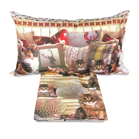 HOUSSE DE COUETTE CHAT CHATS OREILLERS 2