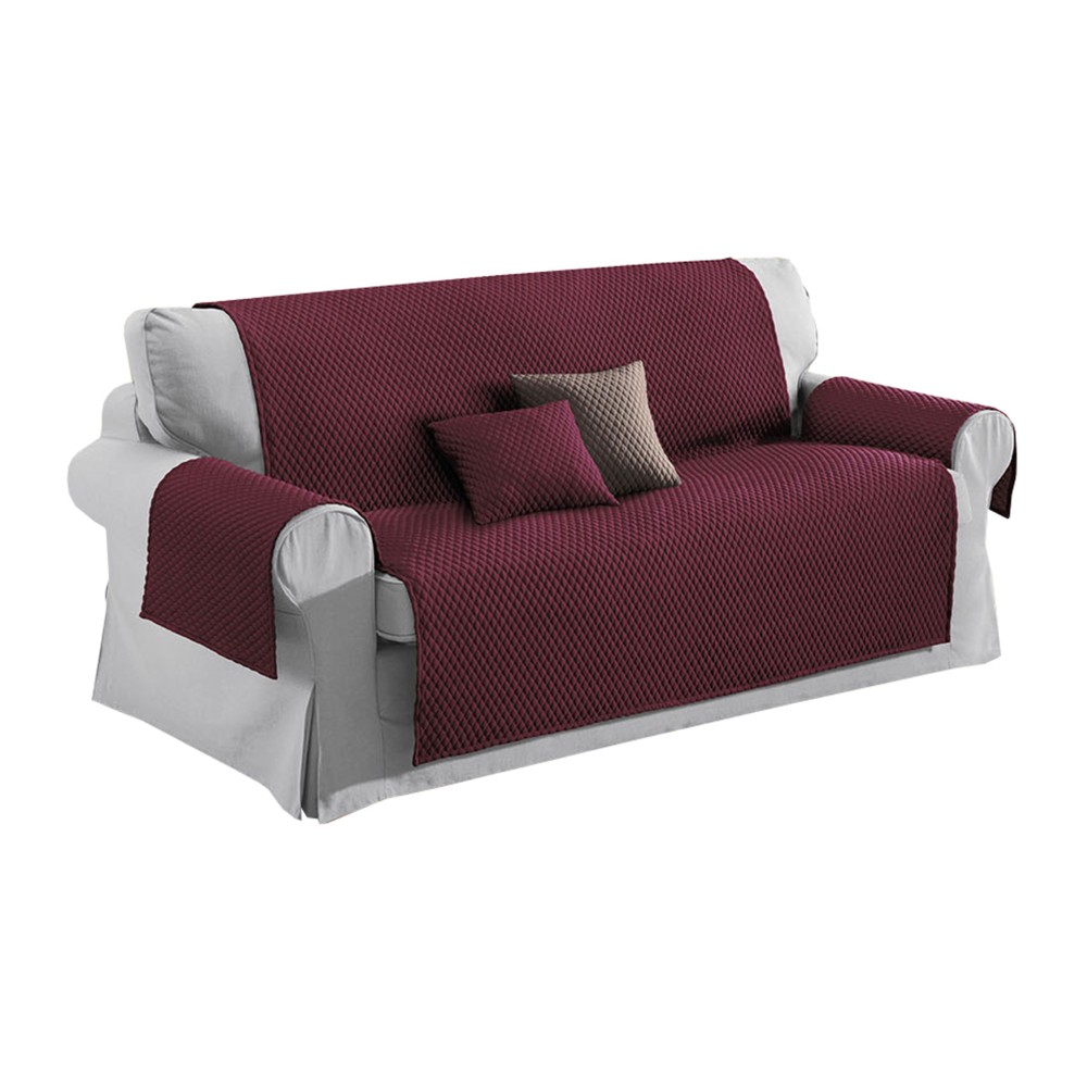 SOFABEZUG BX BUBBLES BURGUNDY SOFA PROTECTOR MIT MASSAGEEFFEKT KEIN BÜGELEISEN