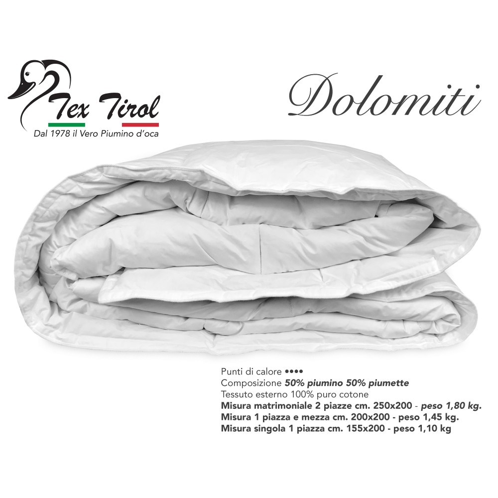 CHAQUETA DE PLUMÓN GOOSE TEX TIROL © DOLOMITI 50% PLUMÓN DE GANSO / 50% PLUMÓN DE GANSO