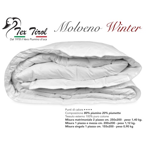 CHAQUETA DE PLUMÓN DE INVIERNO GOOSE TEX TIROL © MOLVENO 80% PLUMÓN DE GANSO / 20% PLUMÓN DE GANSO