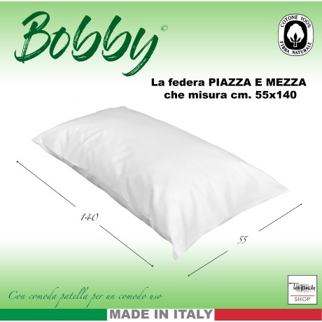 BOBBY KISSENBEZUG EINEINHALB GRÖSSE cm. 55 x 140 cm