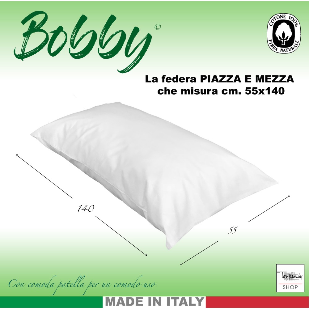 BOBBY KISSENBEZUG EINEINHALB GRÖSSE cm. 55 x 140 cm