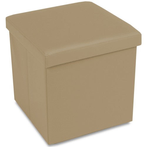 EDDY SOLIDA HAZELNUT FOOTREST POUF