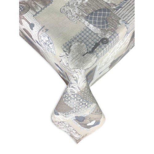 BEIGE TIROLER HERZ DORY TISCHDECKE MARGOT