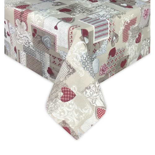 TIROLER DORY TISCHDECKE ROTES MARGOTHERZ