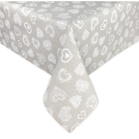 TIROLER DORY TISCHDECKE WEISSES HERZ 2