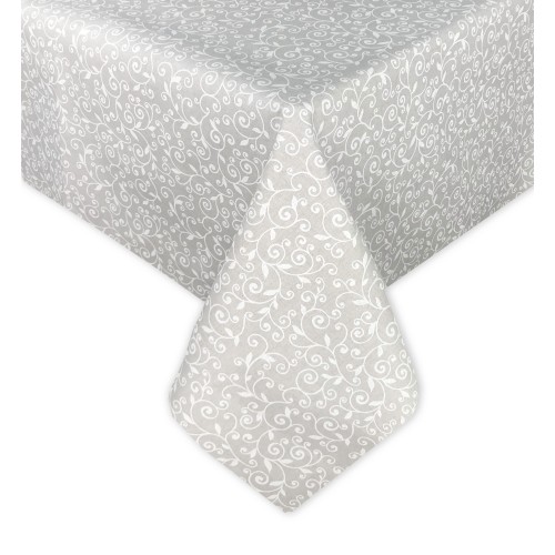 DORY TABLECLOTH WHITE ARABESQUE