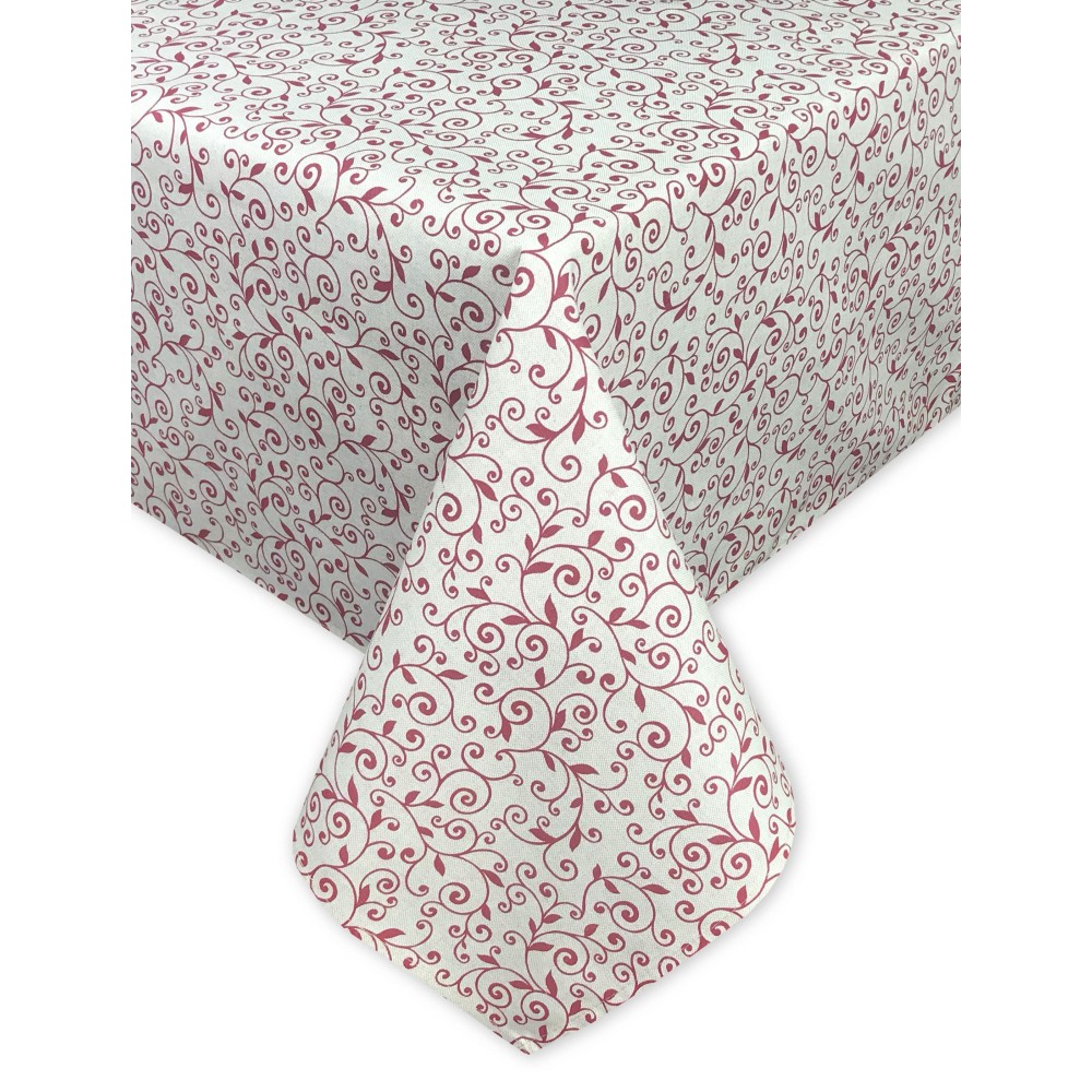 BAUMWOLL-TISCHDECKE DORY RED ARABESQUE