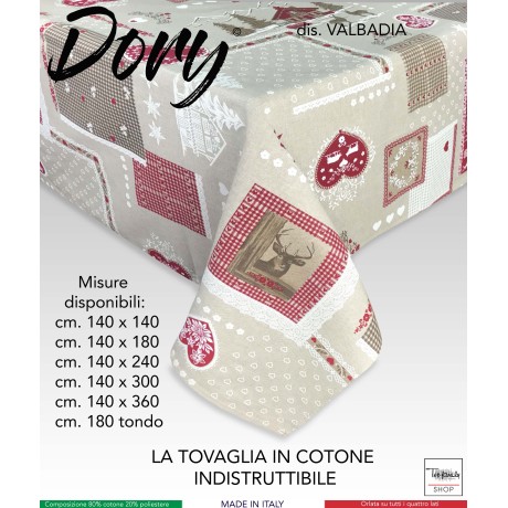 DORY TYROLEAN TABLECLOTH VALBADIA cotton 2
