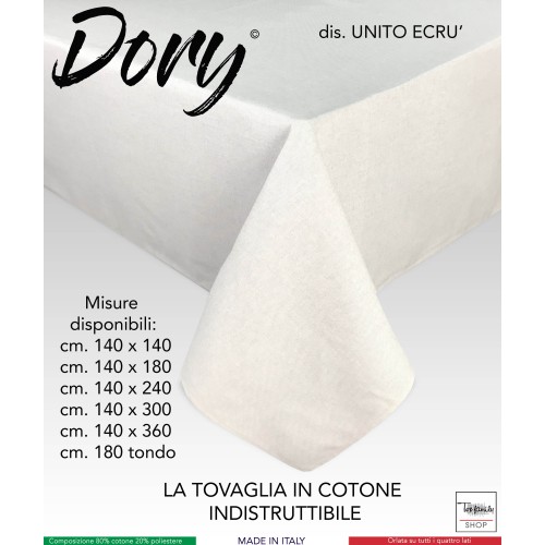 MANTEL DORY LISO BEIGE CRUDO