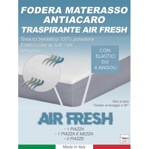 AIR FRESH ATMUNGSAKTIVER CROSSBAR ANTI-MILBEN-MATRATZENBEZUG