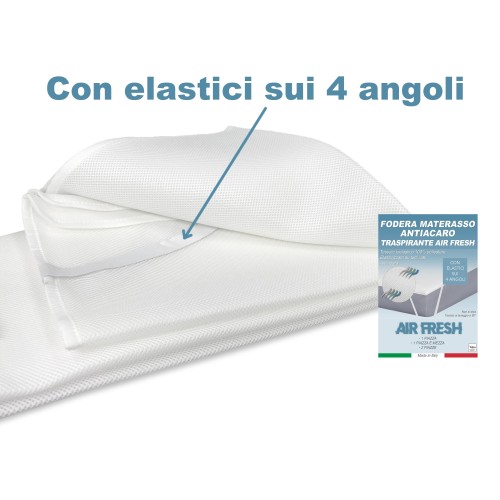 FUNDA DE COLCHÓN TRANSPIRABLE AIR FRESH CROSSBAR ANTIÁCAROS